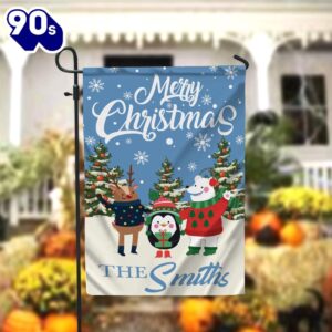 Personalized Christmas Flag, Christmas Friends…