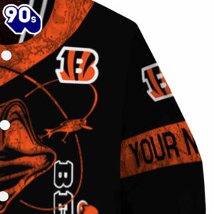 Personalized Cincinnati Bengals Fishing Rod Black Jacket