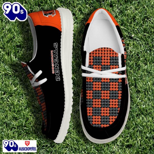 Personalized Cincinnati Bengals NFL 32 Teams HeyDude Canvas Loafer Shoes