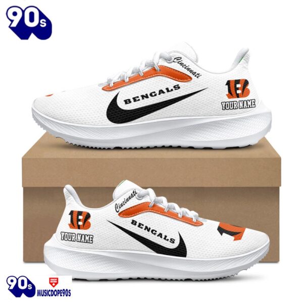 Personalized Cincinnati Bengals Nike Running Sneakers