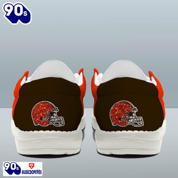 Personalized Cleveland Browns NFL 32 Teams HeyDude Canvas Loafer Shoes