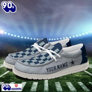 Personalized Dallas Cowboys NFL 32 Teams HeyDude Canvas Loafer Shoes