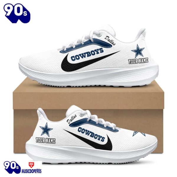 Personalized Dallas Cowboys Nike Running Sneakers