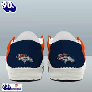 Personalized Denver Broncos NFL 32 Teams HeyDude Canvas Loafer Shoes