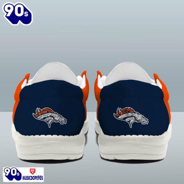 Personalized Denver Broncos NFL 32 Teams HeyDude Canvas Loafer Shoes