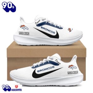 Personalized Denver Broncos Nike Running Sneakers