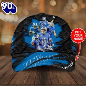 Personalized Detroit Lions Gift Summer 3D Cap Hat Gift For Fans