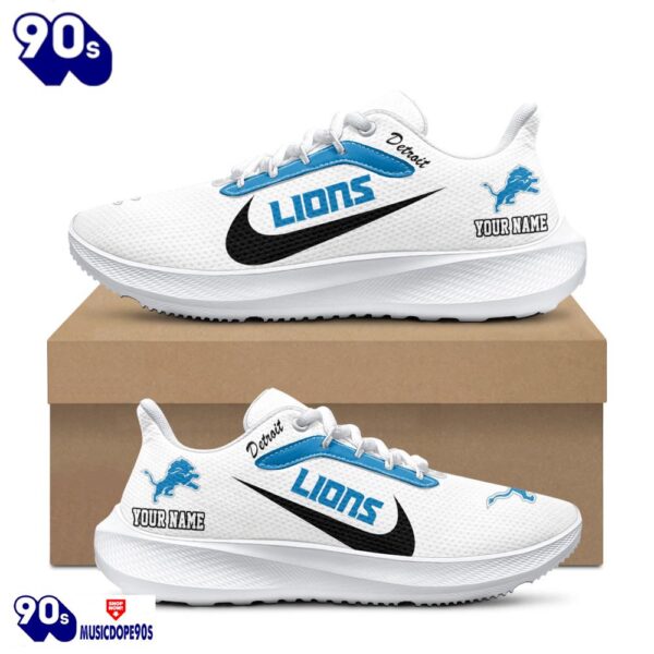 Personalized Detroit Lions Nike Running Sneakers