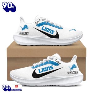 Personalized Detroit Lions Nike Running Sneakers