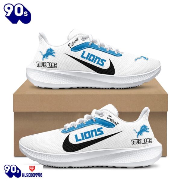 Personalized Detroit Lions Nike Running Sneakers