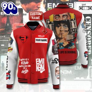 Personalized Eminem Varsity Jacket For…