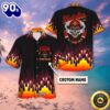 Personalized Firefighter Skull Flame Hawaiian Shirt