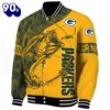 Personalized Green Bay Packers Fishing Rod Gold Jacket