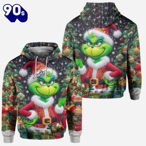 Personalized Grinch Christmas Hoodie and Leggings