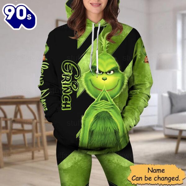 Personalized Grinch Lover Hoodie and Leggings