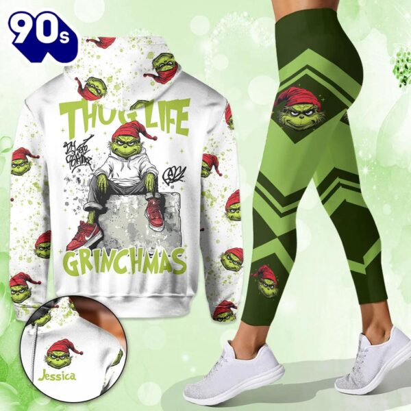 Personalized GrinchChristmas Hoodie and Leggings