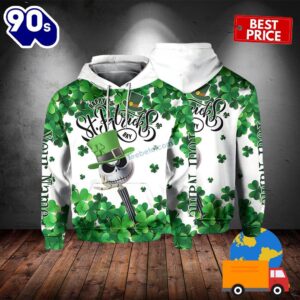 Personalized Happy St Patricks Jack Skellington Green 3D Hoodie Jacket 2025