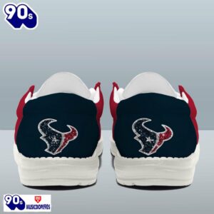 Personalized Houston Texans NFL 32 Teams HeyDude Canvas Loafer Shoes