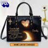 Personalized I Am The Light Of The World Leather Bag , Christian Bags  Gift For Women Christmas