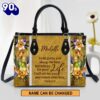 Personalized I Will Advise You And Watch Over You Unique Christian Leather Bag , Christian Bags  Gift For Women Christmas