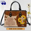 Personalized I Will Be Glad And Rejoice In You Gorgeous Leather Bag , Christian Bags  Gift For Women Christmas