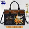 Personalized I Will Bless The Lord At All Times Special Leather Bag , Christian Bags  Gift For Women Christmas