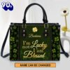 Personalized I‘m Not Lucky I Am Blessed Special Leather Bag , Christian Bags  Gift For Women Christmas