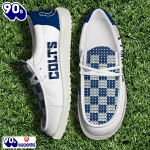 Personalized Indianapolis Colts NFL 32 Teams HeyDude Canvas Loafer Shoes