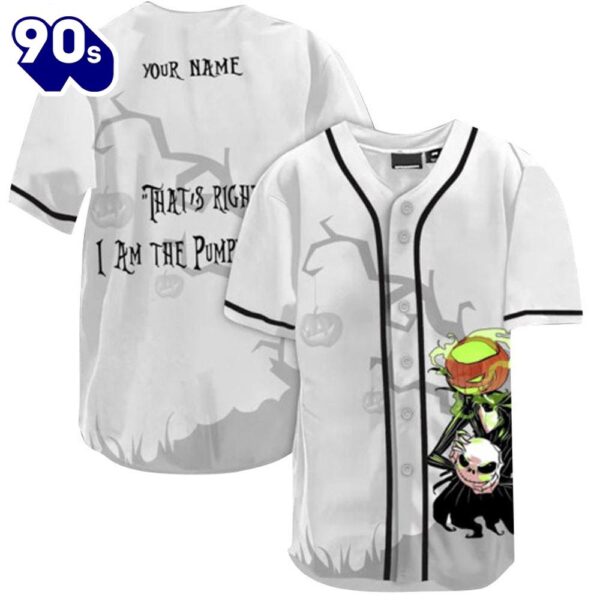 Personalized Jack Skellington That’s Right Baseball Jersey  Gift For Fans