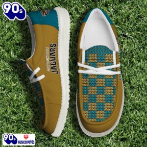 Personalized Jacksonville Jaguars NFL 32 Teams HeyDude Canvas Loafer Shoes