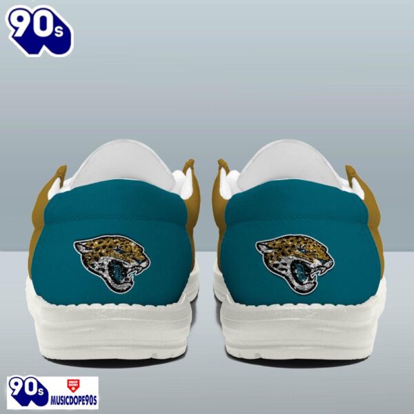 Personalized Jacksonville Jaguars NFL 32 Teams HeyDude Canvas Loafer Shoes