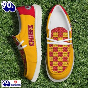 Personalized Kansas City Chiefs NFL 32 Teams HeyDude Canvas Loafer Shoes