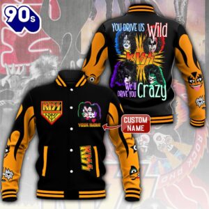 Personalized Kiss Band Varsity Jacket…