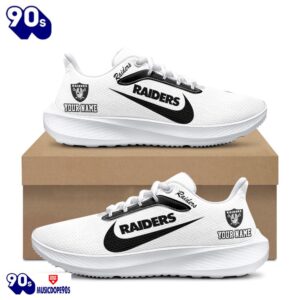 Personalized Las Vegas Raiders Nike Running Sneakers