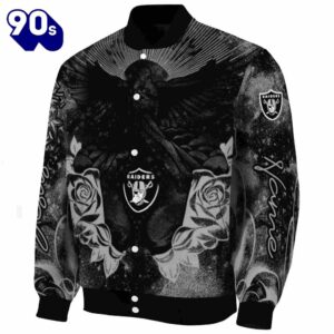 Personalized Las Vegas Raiders Praying Hands Black Jacket