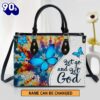 Personalized Leather Bag For Women – Let Go And Let God Leather Bag Leather Bag , Christian Bags  Gift For Women Christmas