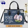 Personalized Leather Bag For Women – Peace Be With You Leather Bag Leather Bag , Christian Bags  Gift For Women Christmas