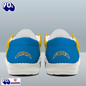 Personalized Los Angeles Chargers NFL 32 Teams HeyDude Canvas Loafer Shoes