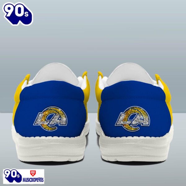 Personalized Los Angeles Rams NFL 32 Teams HeyDude Canvas Loafer Shoes