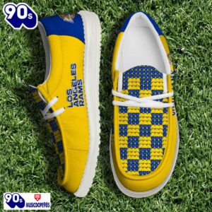 Personalized Los Angeles Rams NFL 32 Teams HeyDude Canvas Loafer Shoes