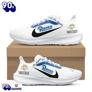 Personalized Los Angeles Rams Nike Running Sneakers