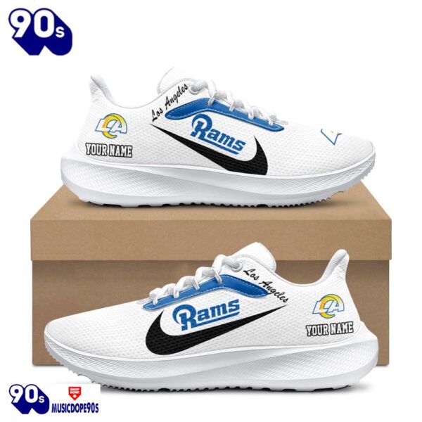 Personalized Los Angeles Rams Nike Running Sneakers