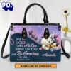 Personalized May The Lord Make His Face Shine On You And Be Gracious To You Leather Bag , Christian Bags  Gift For Women Christmas