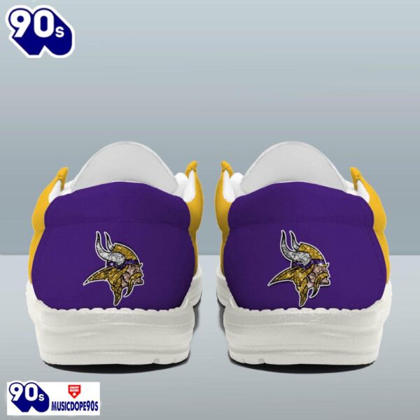 Personalized Minnesota Vikings NFL 32 Teams HeyDude Canvas Loafer Shoes