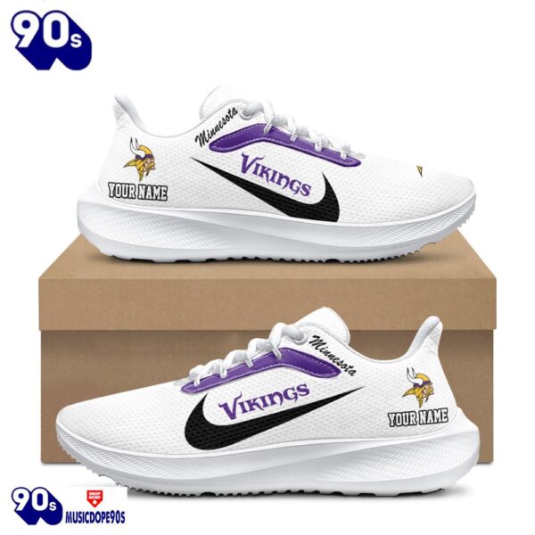 Personalized Minnesota Vikings Nike Running Sneakers