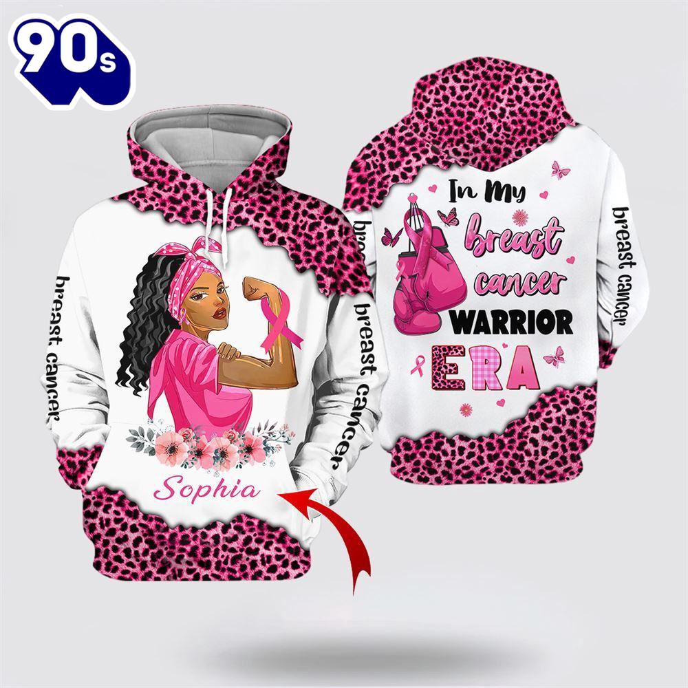 Personalized Name Breast Cancer Awareness In My Cancer Warrior Era All Over Print Hoodie Personalized Name Breast Cancer Awareness In My Cancer Warrior Era All Over Print Hoodie