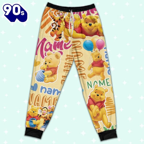 Personalized Name Classic Winnie the Pooh Pajamas Set – Movie Cartoon Holiday Pajamas