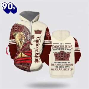 Personalized Name Lion Cancer King…