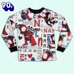 Personalized Name Spidey Amazing Friends Pajamas - Movie Cartoon Holiday Pajamas