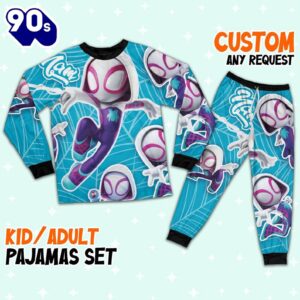 Personalized Name the Spidey and His Amazing Friends Pajamas Set - Movie Cartoon Holiday Pajamas